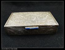 Scented Bar-Pure Hand Carved 1920-30 Italian 800 Cigar Case Silver