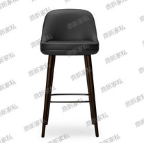 Nordic Solid Bar Chair Modern Simple Bar Chair Front Bar Chair High Chair Household High-footstool