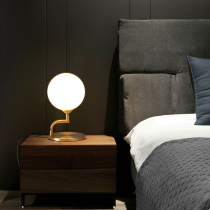 All copper bedroom bedside lamp post modern simple living room decoration study desk lamp Nordic office counter lamps