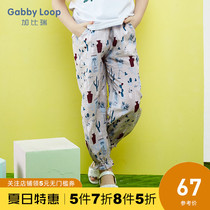 Gabriel childrens clothing summer New Girl print slacks trousers childrens summer models