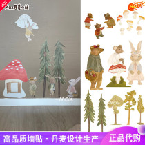 Christmas New Year Danish thatsmine babys room placement cute eco-friendly removable wall sticker wallpaper