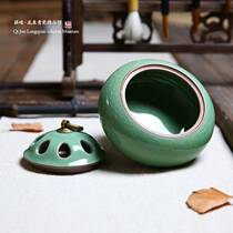 New aromatherapy stove Ceramic Buddha handmade antique pure copper incense line incense sandalwood agarwood incense burner