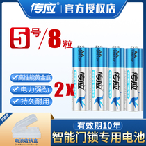 Pass the smart door lock alkaline battery No. 5 LR6 non-leakage mouse electronic password fingerprint lock AA childrens toy remote control Battery 1 5V dry battery alarm clock special smart door lock battery