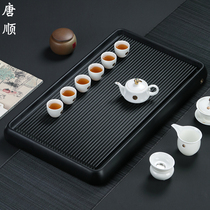 German Rosewood black Bakelite tea tray drainage Kung Fu household electric Bakelite tea table simple tea tray