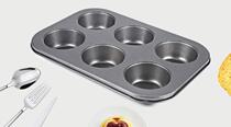 food grade 6 cups non-stick muffin pan cupcake mini cake m