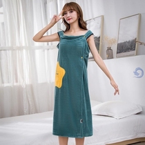 Bath towel Net red summer 2021 new high-end women can wear can be wrapped in summer thin long wrapped body cute adult