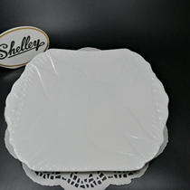 Spot UK Shelley Antique Bone Porcelain Dainty Ivory White 25cm pure white tray flaw handling