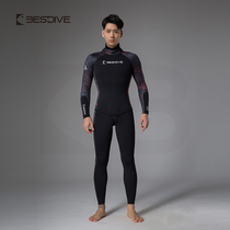 (Whale Detective) BESTDIVE 3mm Mens Camouflage Series Show Camouflage Free Diving Split Wetsuit