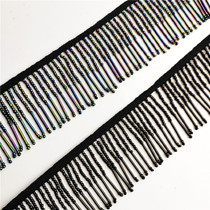 6cm long flat color blue pendant tassel beaded clothing National style clothes hat hat hat hat new black