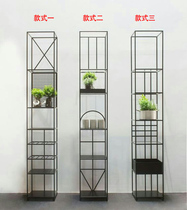 Nordic industrial loft style metal wrought iron RILKE RILKE Wrought iron display rack Bookshelf shelf bar