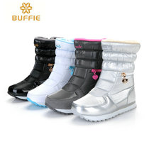 Go to Mohe Northeast tourism warm equipment waterproof snow boots female snow town Changbai Mountain waterproof thickened mid-tube cotton boots