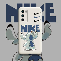 Small monster Huawei p40pro mobile phone shell liquid silicone anti-fall p40 softshell full package lens men and women 5g new suitable for lovers personality creative cartoon ultra-thin ins wind grid red tides