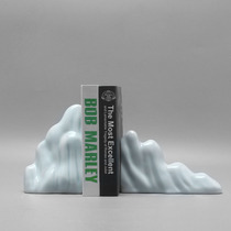 Modern New Chinese Creative Motion Pictures cyan Ceramic Book by Pendulum Room Boilerplate Room room Book Room Bedroom Soft Adornment