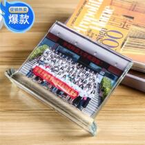 Creative crystal 782 inch photo frame making classmate reunion graduation photo group photo collective stage souvenir