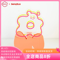 MSS Quesce SenceLA Joint Small Flower Bear Acrylic Vase Dried Flower for New Years Lovely Valentines Day