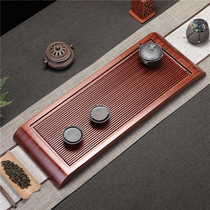 Whole solid wood tea tray Rosewood household tea table Kung Fu tea set Tea sea large log drainage dry tea tray