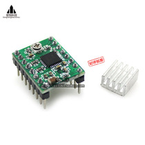 3D printer A4988 step-in motor drive Reprap drop heat chip needle welded red green