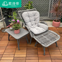Outdoor Yibe Heavy Ant Wood Balcony Outdoor Terrace Locking Floor Solid Wood Splicing Outdoor Patio Ground Laying