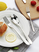 Western food steak knife and fork spoon Golden tableware set creative home cute ins European style Western Tau steak