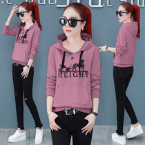 Sweater clothes women autumn 2021 Autumn New loose Korean version of lazy style Academy wind ins coat long sleeve coat women