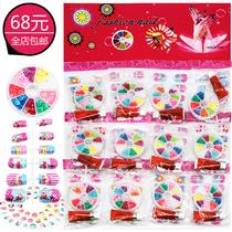 Childrens detachable nail sheet Sticker Cartoon Cute Beauty Nail Patch Fake Nail Diy Hand Nail Printed Patch Toy