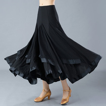 Ballroom dance skirt Autumn and winter new waltz dance skirt National standard dance dress dance skirt Modern dance skirt