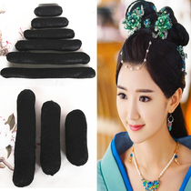 Ancient costume wig shape round horn wig hair bag white lady Little Dragon Girl photography full hair silk horn hair bag