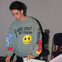 CPFM KANYE KANYE children see ghosts niche Tide brand Joker high street loose round neck sleeve sleeve sweater men