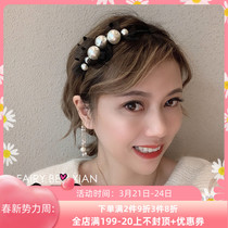 Japan Gelato Pearl Hairpin Hair Stirrup 100 hitch Elegant Hair with net red headwear Temperament Rear Hanging Head Stirrup