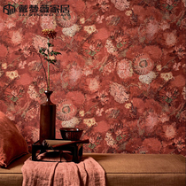 Dutch original imported BN wallpaper American Van Gogh art oil painting French porch living room background wall Villa wallpaper