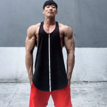 MSCT National Tide brand sports fitness vest mens summer basketball running training loose waistless sleeveless T-shirt clothes