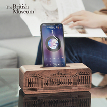 Big British Museum Building Series Cell Phone Bracket Walnuts Megaphone Pendulum for birthday Seven New Years Eve gift to boyfriend