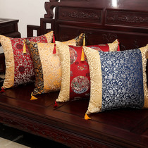 New Chinese style mahogany sofa pillowcase living room pillow waist cushion bedside cushion large waist pillow with core back cushion