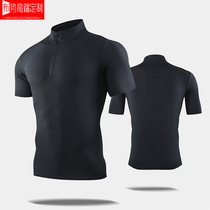 Customize LOGO Fitness Clothes Men Short Sleeve Speed Dry Jersey Basketball Tights Coach Compression Sports Training Wear Lettugram