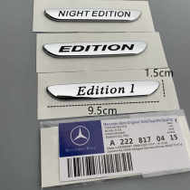 New Mercedes-Benz edition first special edition car logo cls Class c-Class S-Class dark night side logo sticker logo