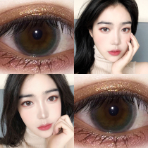  Green soot contact lenses mixed-race European and American women small diameter 13 8 natural contact lenses net red the same style Ai Mei JL