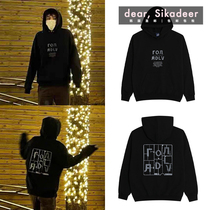 Wu Shixun with the same Korean direct mail adlv Tide brand positive and negative letter sweater female autumn and winter 20 New without Velvet