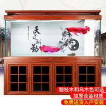 Sensen large ultra-white fish tank aquarium bottom filter office 1 5 2 m ecological long yu gang living room h2g h2h