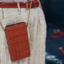 Domestic spot Italy IL Bussetto handmade italy cross mobile phone bag phone bag long rope version