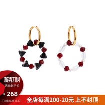  HeyJewel SWEET POINT SWEET series garland asymmetrical gold earrings spot