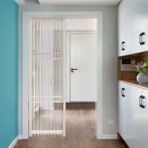 Japanese PVC folding sliding door kitchen transparent invisible door bedroom living room balcony partition toilet custom door