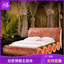 New Hotel Apartments Electric Bed Forest Themed Creativity Spice Shake Water Bed Net Red Folk Juku Intelligent Remote Control Bed