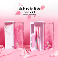 Extended net red pen box Shake sound cheap primary school boys and girls multi-functional quicksand constellation starry sky with the same pencil box