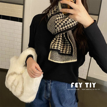 The texture is super good ~ with 20% wool Winter Warm Scarves women Winter Thousand Winner Shoulder Imitation Cashmere Apron