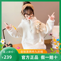 Trendy Bala Girl Gush Clothing Autumn Winter 2021 CUHK Sheep Lamb Wool Thickened Foreign Air Small Bear Fur Coat