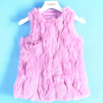 Childrens clothing * Shao special winter clothing new Princess Fanase Rabbit hair padded fur coat girls 010 cut label