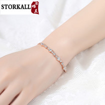 Bracelet female sterling silver Korean version simple personality temperament hand jewelry ins net red tide niche design send girlfriend hand string