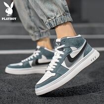 Floral Playboy Shoes Wave Shoes 2022 New Spring Summer Mens Breathable High-Help Shoes Sports Casual Board Shoes Mens Korean version