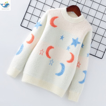 Girls sweater autumn winter clothing 2021 New Fashion children children high collar bottom mink wool sweater foreign gas