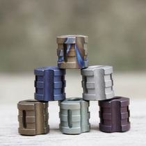 Range Rover outdoor metal rope buckle DIY knife handle Bell pendant titanium pendant multi-color EDC tool accessories